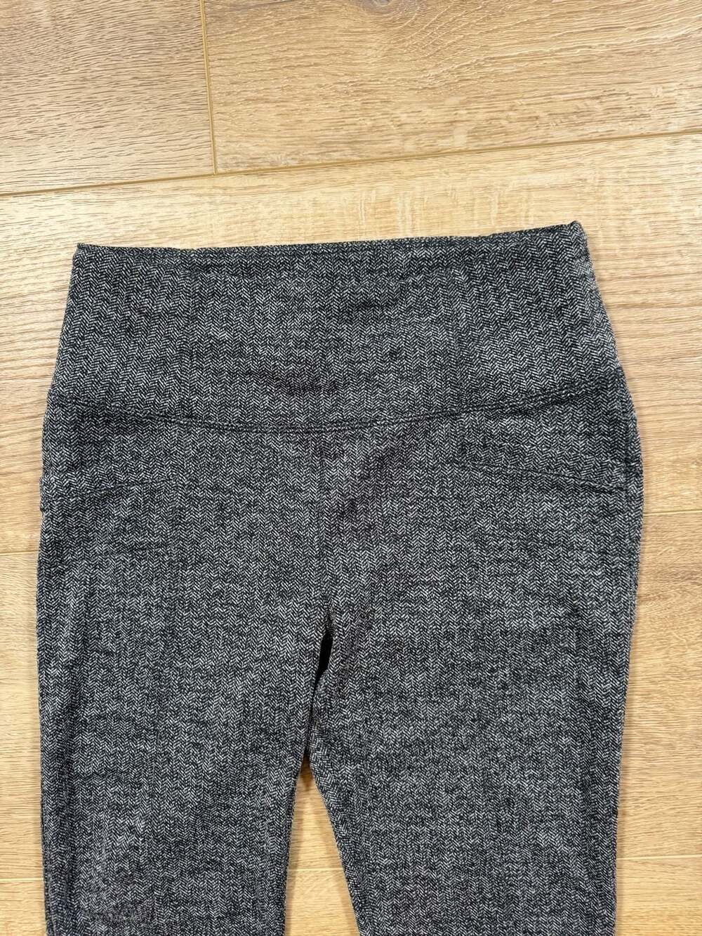 Athleta Delancey Herringbone Tight Leggings Gray Commuter Ponte Pants S - Picture 3 of 15